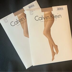 BRAND NEW!! LOT OF TWO CALVIN KLEIN CONTROL TOP PANTY HOSE.